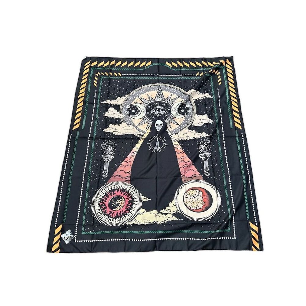 Grim Reaper Tapestry Psychedelic Bohemian Wall Hanging Decor